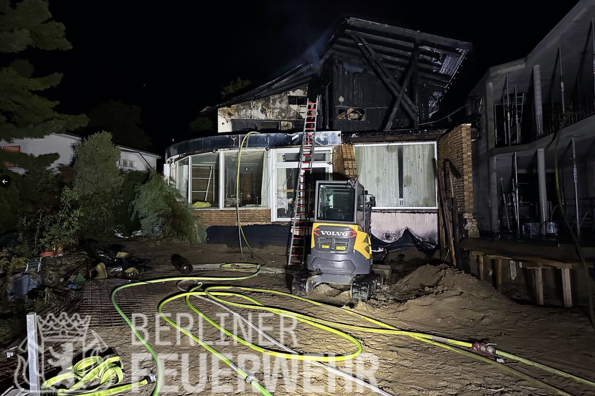 Brandschaden, Aufnahme vom 25.9.2023 (Foto: Berliner Feuerwehr)